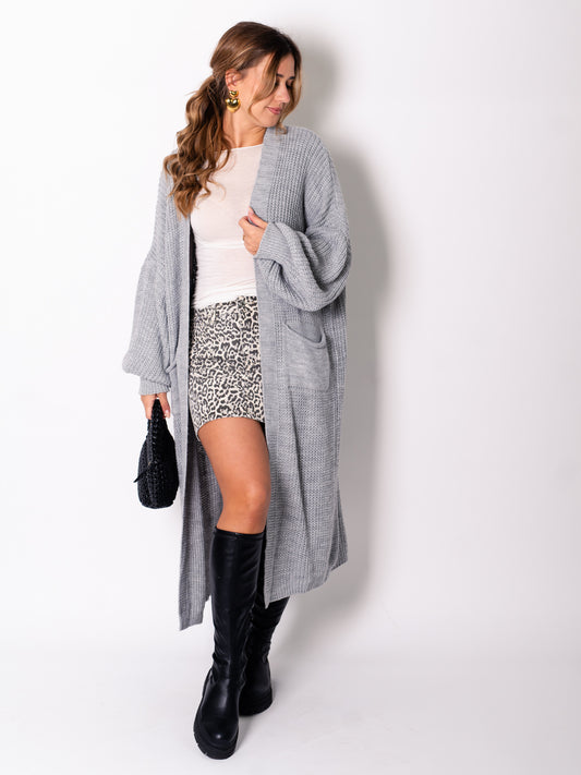 Maddy Longcardigan - Grau