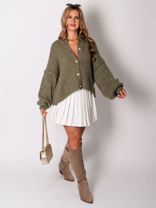 Emelie Strickjacke - Khaki