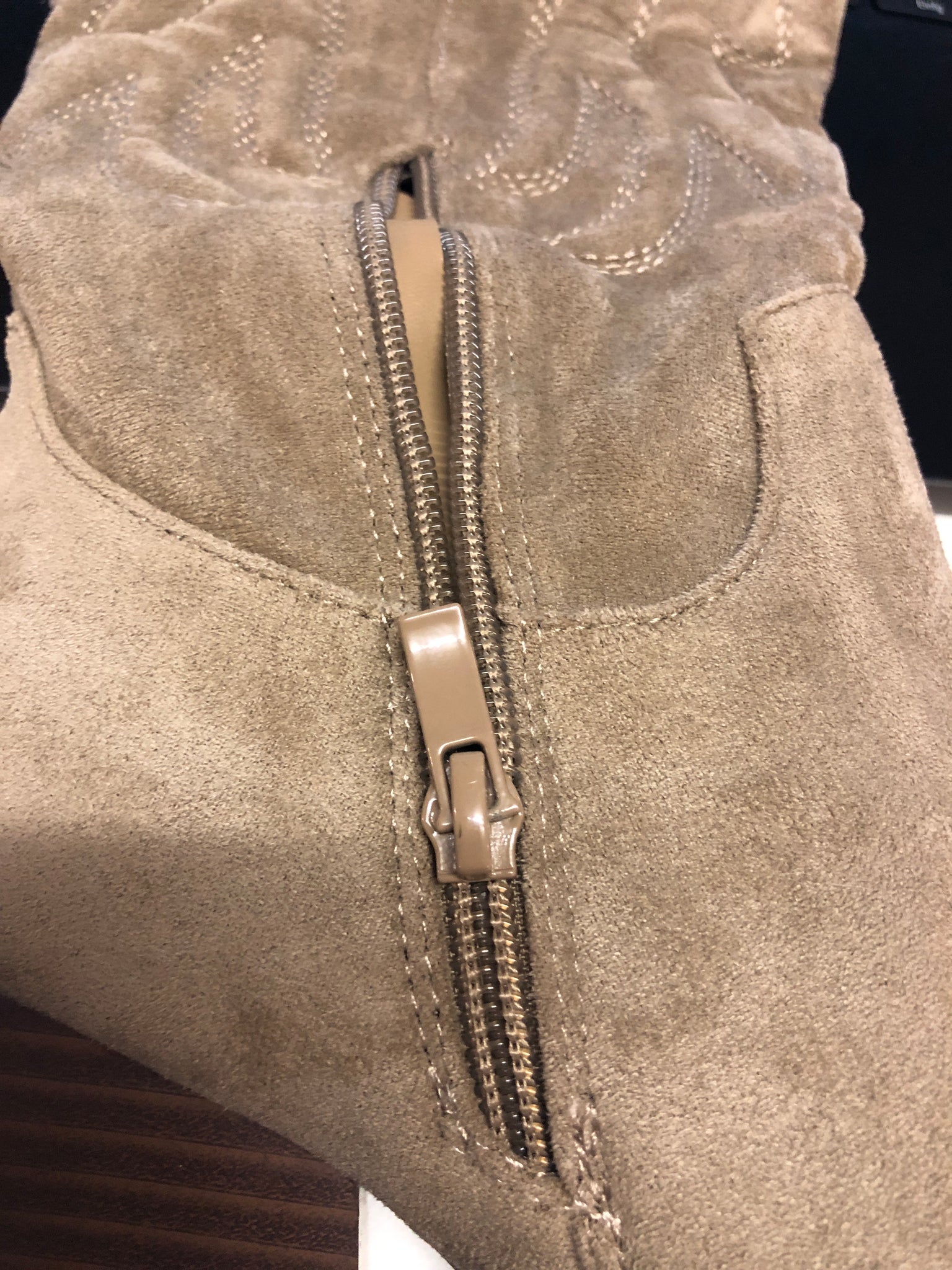 B-Ware 910. Hannah Western Stiefel - Beige Gr. 37
