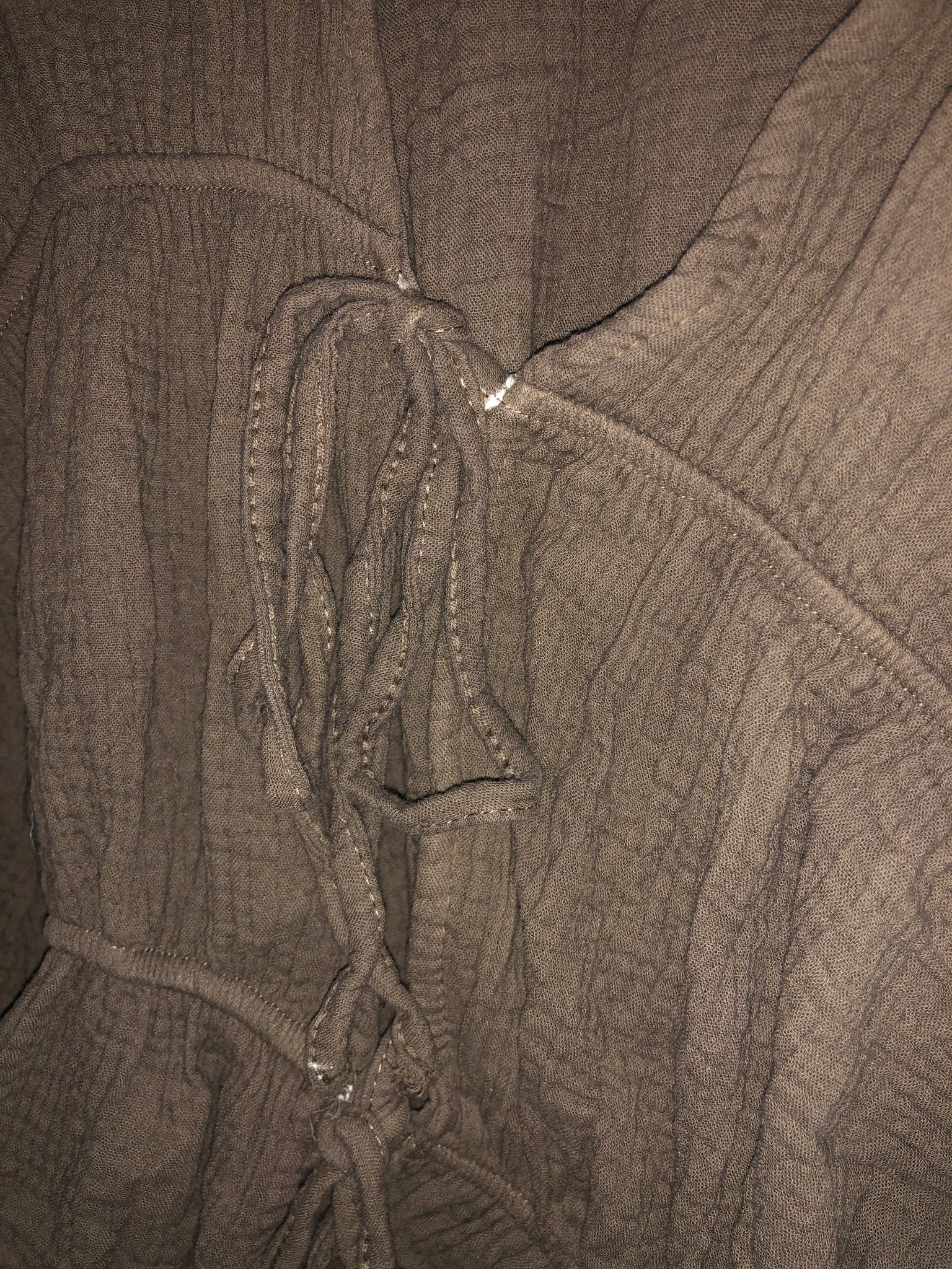 B-Ware 839. Eloise Musselin Bluse - Espresso