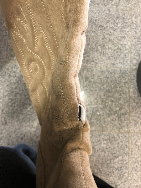 B-Ware 809. Hannah Western Stiefel - Beige Gr. 39