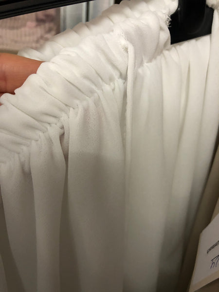 B-Ware 822. Flowy Volant Skort - Weiß