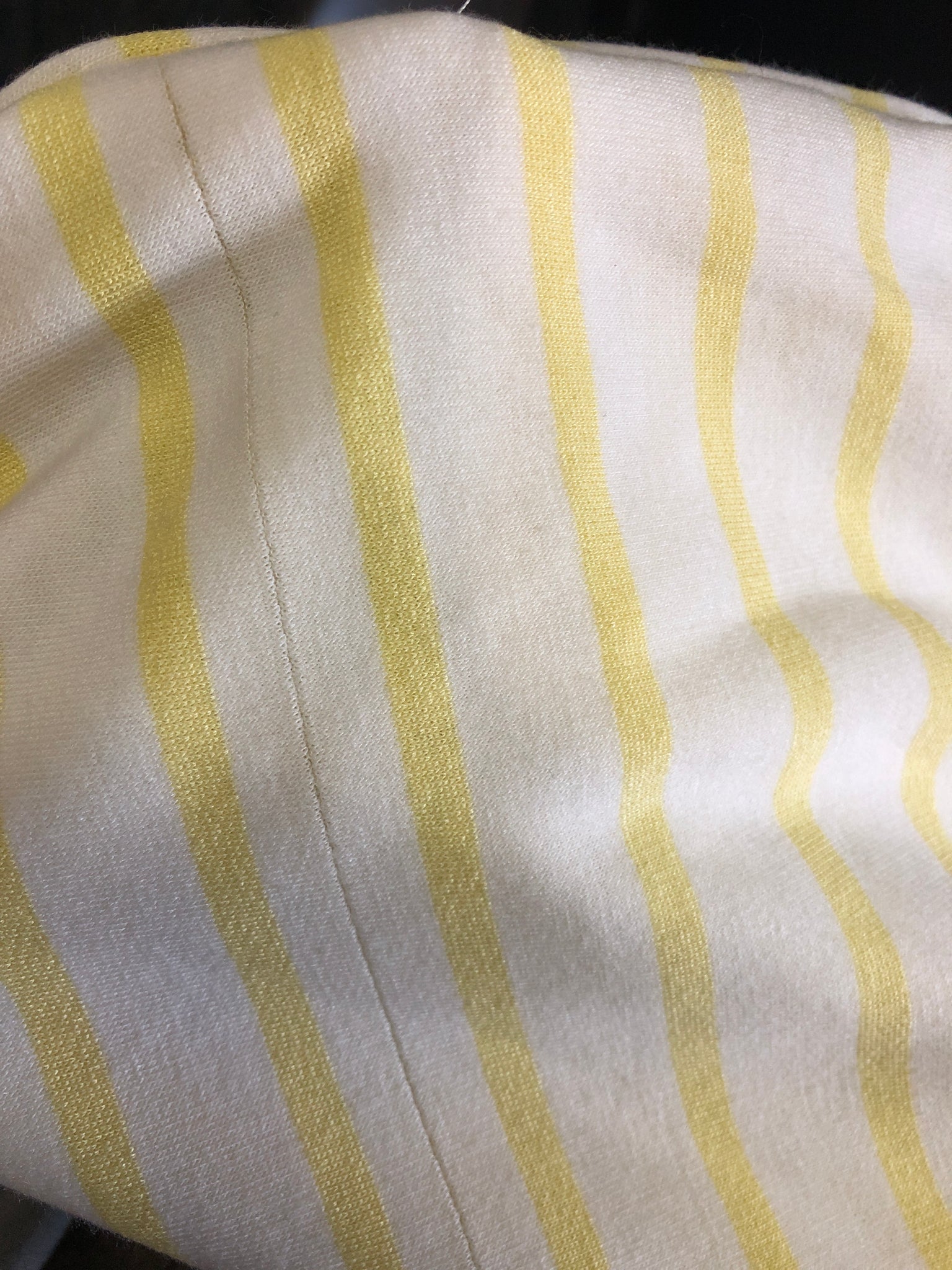 B-Ware. 707 Stripes Hose - Weiß/Gelb