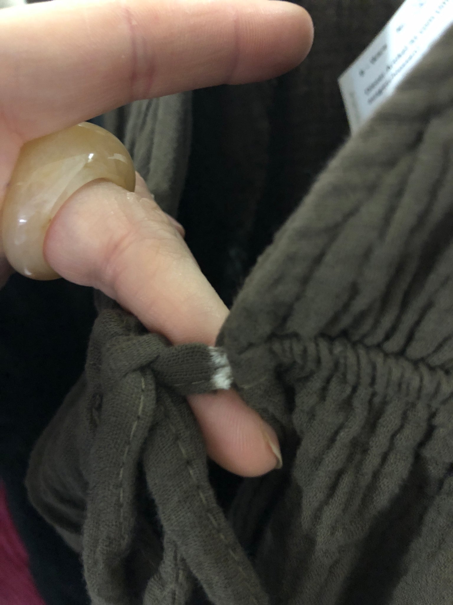 B-Ware 905. Eloise Musselin Bluse - Espresso
