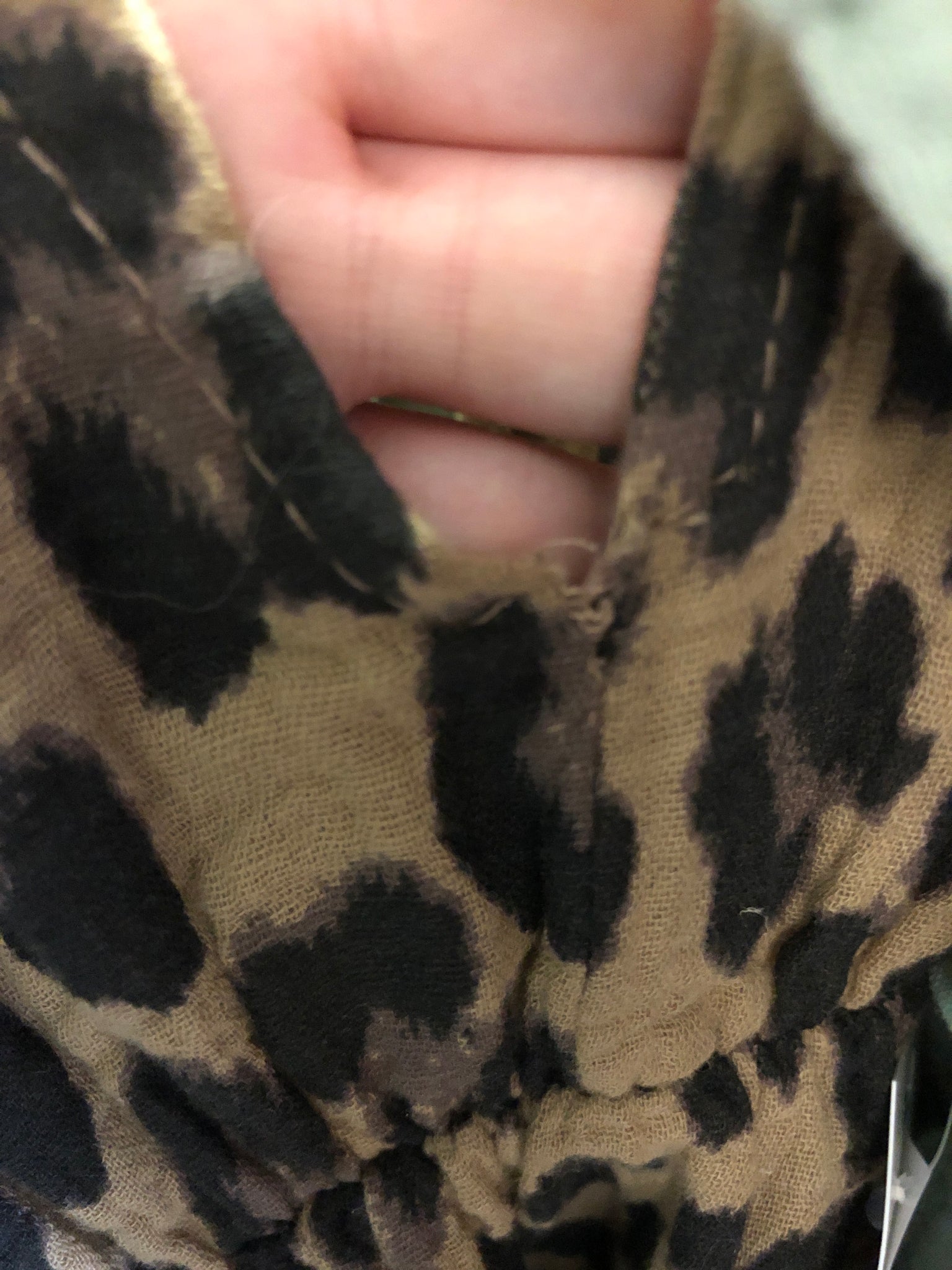 B-Ware 867. Leonora Musselin Kleid -  Leo/Camel