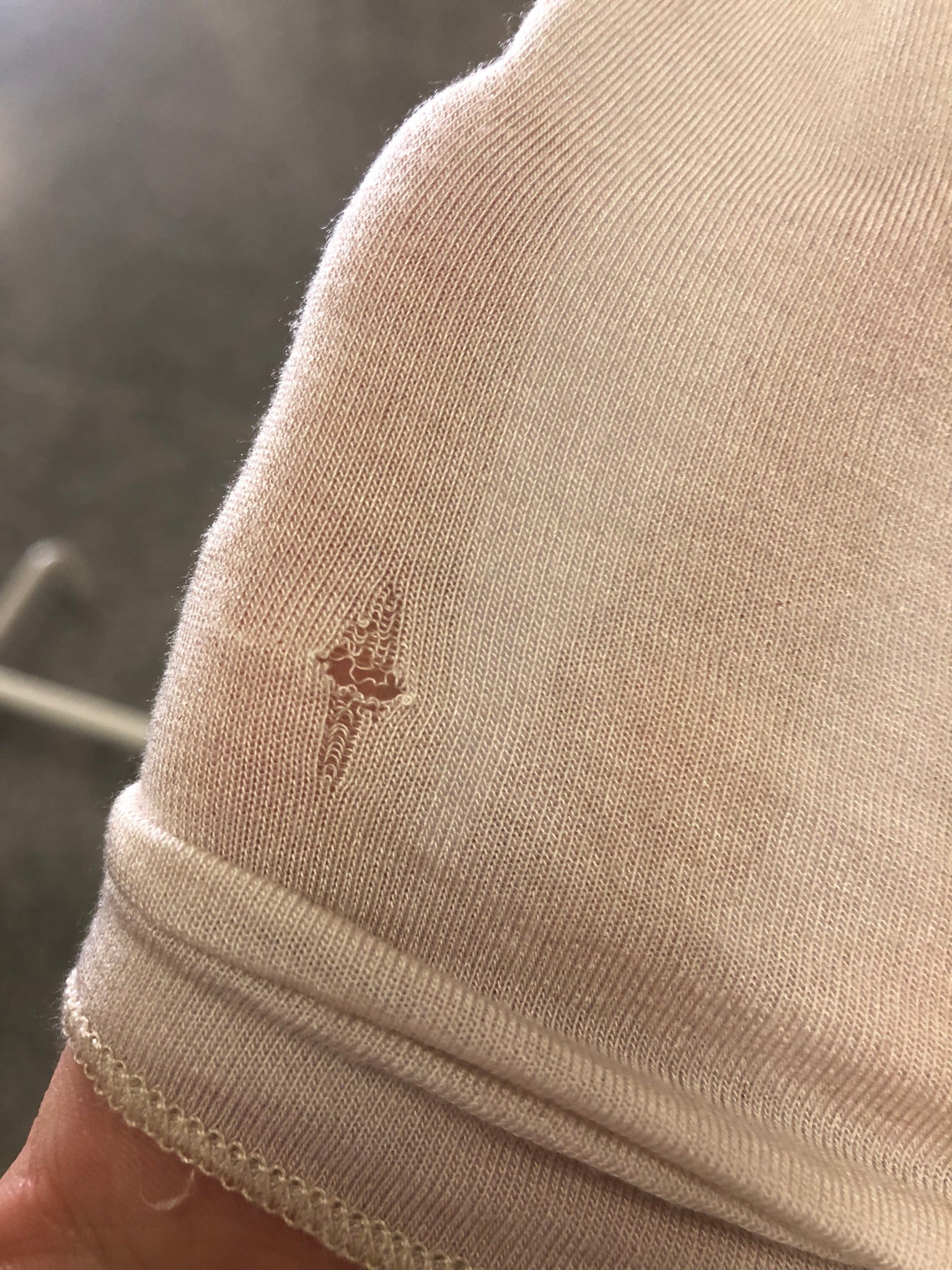 B-Ware 796. Cashmere Longsleeve - Nude