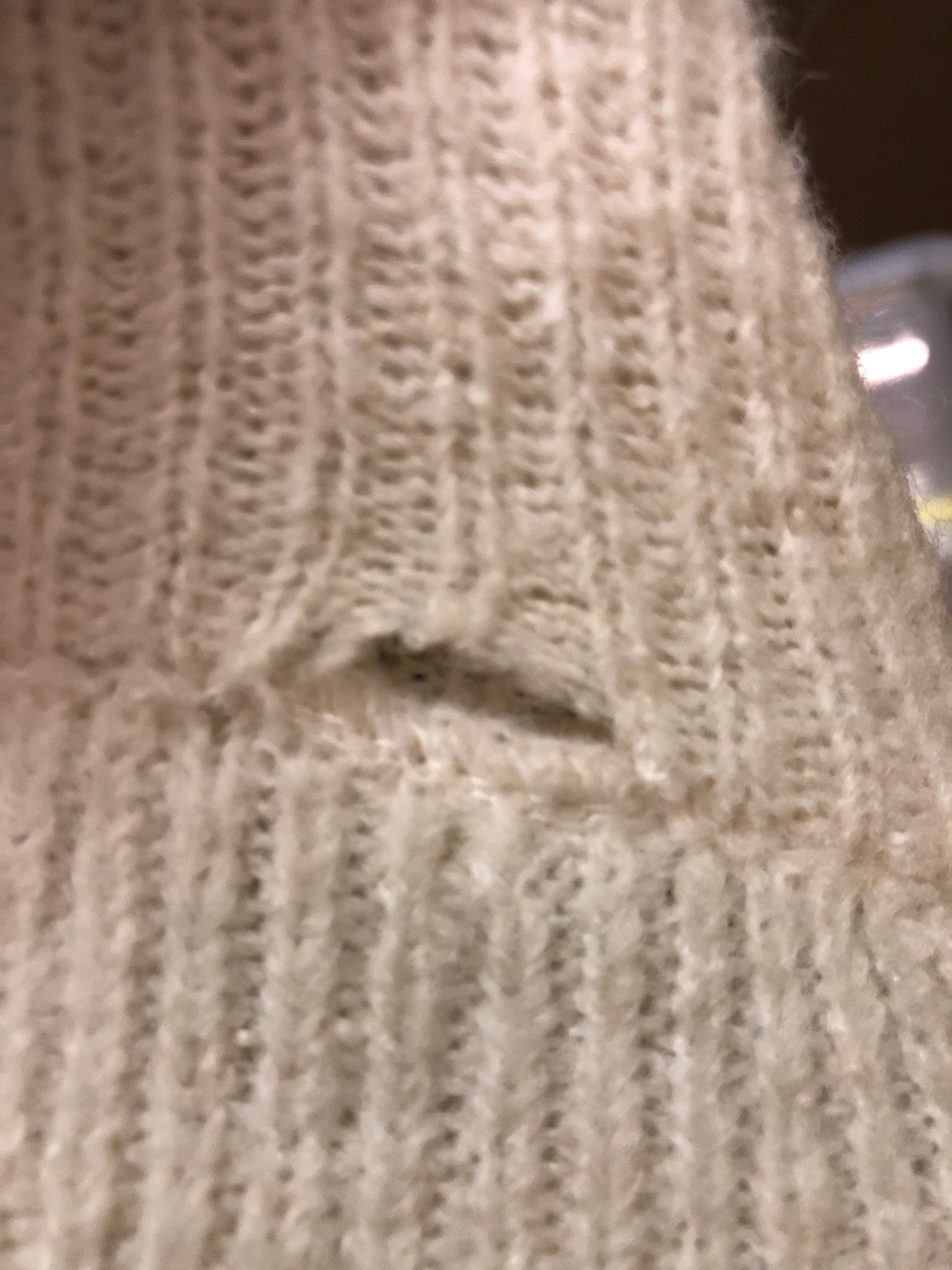 B-Ware 833. Zip Up Uni Cardigan - Beige