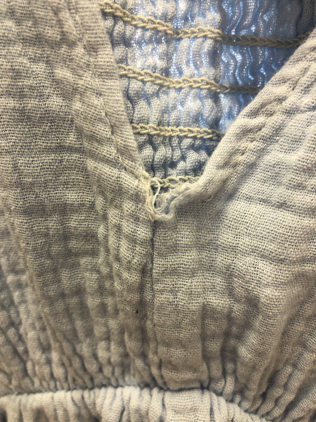 B-Ware 710. Amelia Musselin Kleid - Babyblau