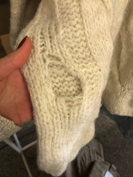 B-Ware 787. Amber Strick Pullover - Beige