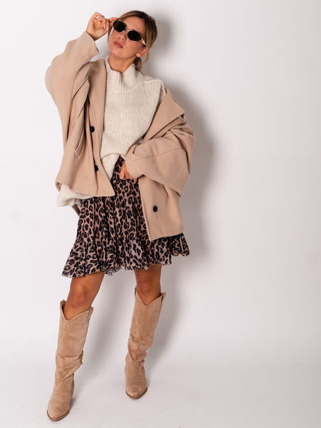 Cora Oversize Jacke - Beige