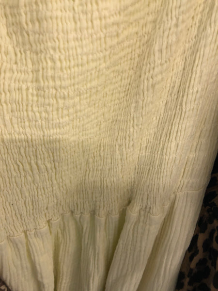 B-Ware 865. Carolina Musselin Kleid - Butteryellow