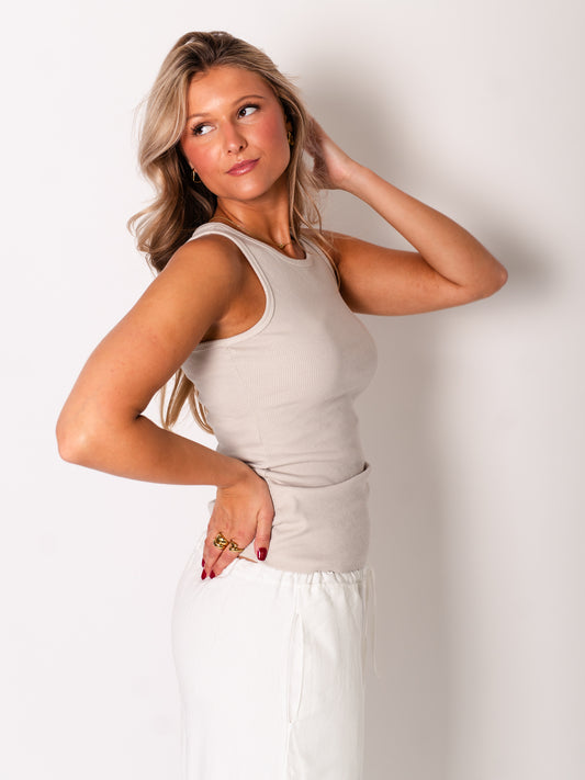 Clean Basic Top - Greige