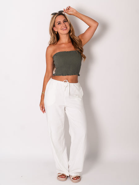 Nala Bandeau Top - Khaki