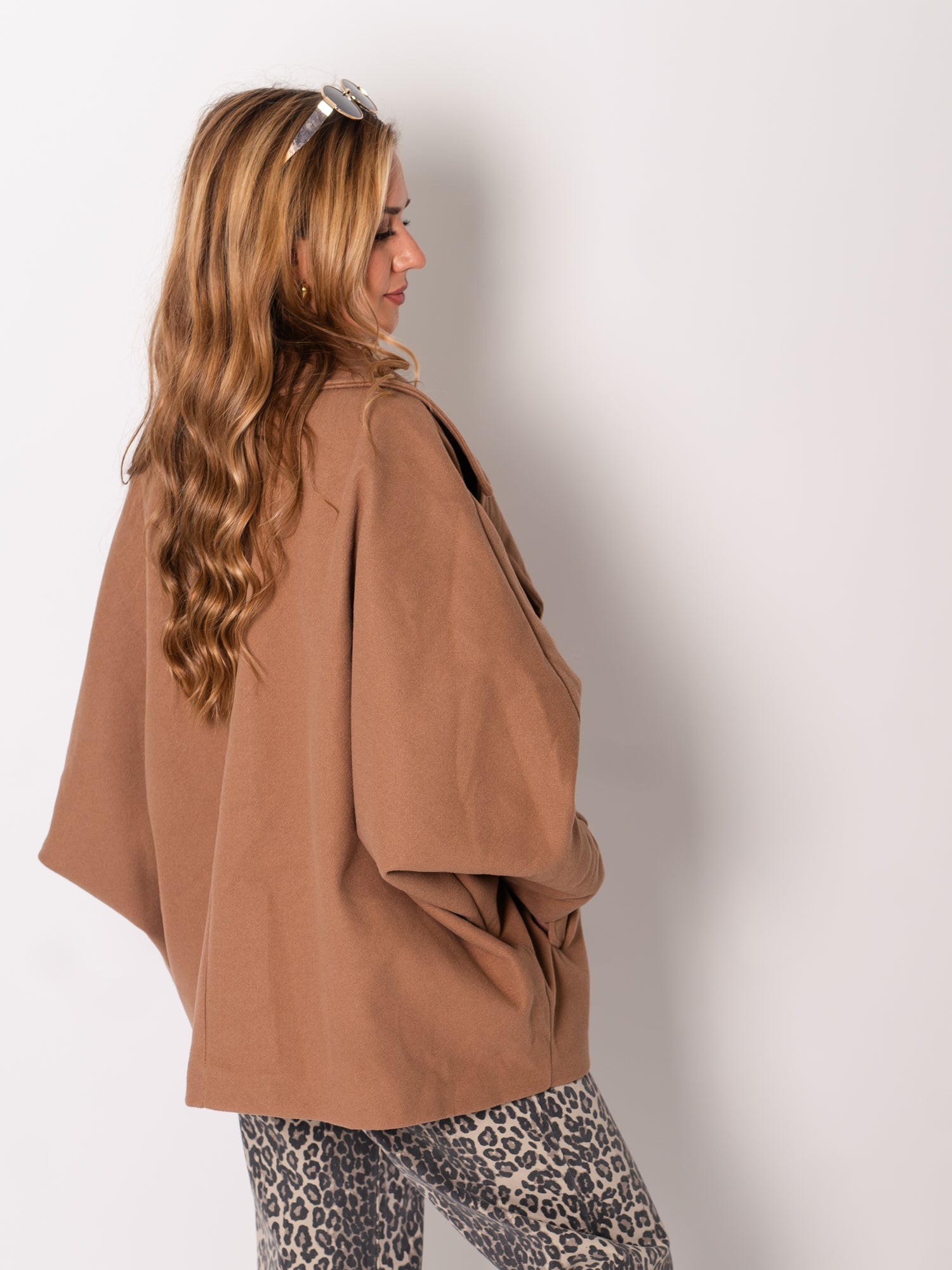 Cora Oversize Jacke - Camel