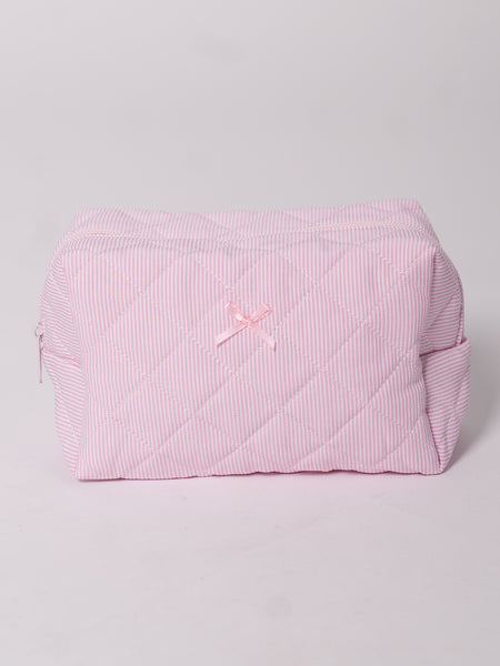 Holiday Kosmetik Tasche - Rosa/Gestreift