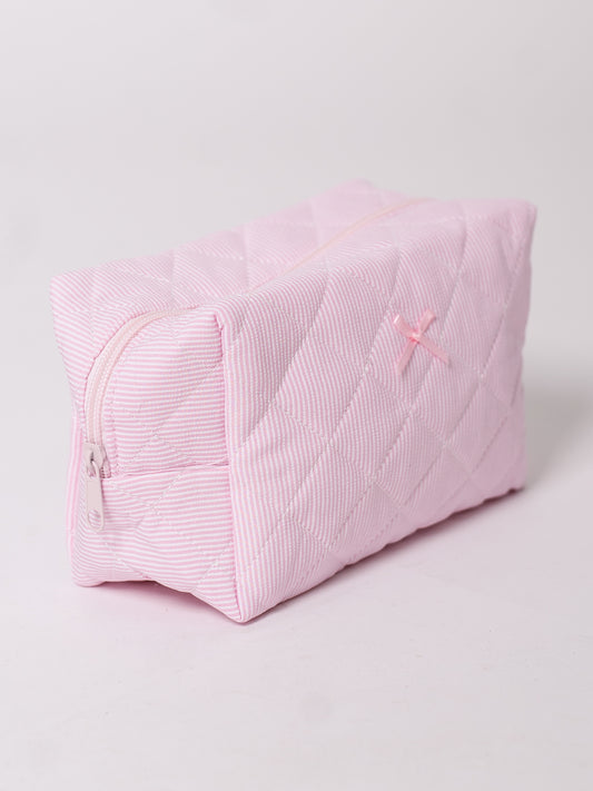 Holiday Kosmetik Tasche - Rosa/Gestreift