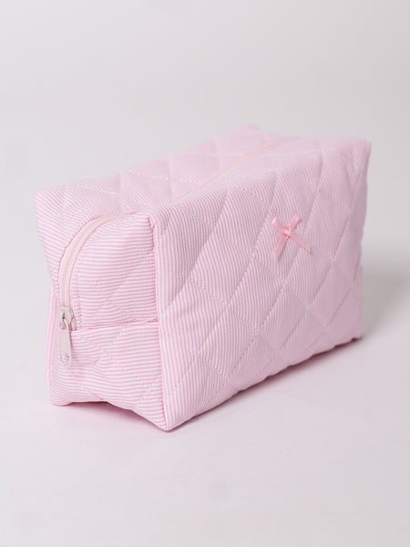 Holiday Kosmetik Tasche - Rosa/Gestreift