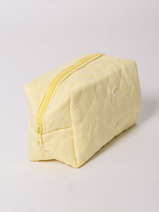 Holiday Kosmetik Tasche - Gelb/Gestreift