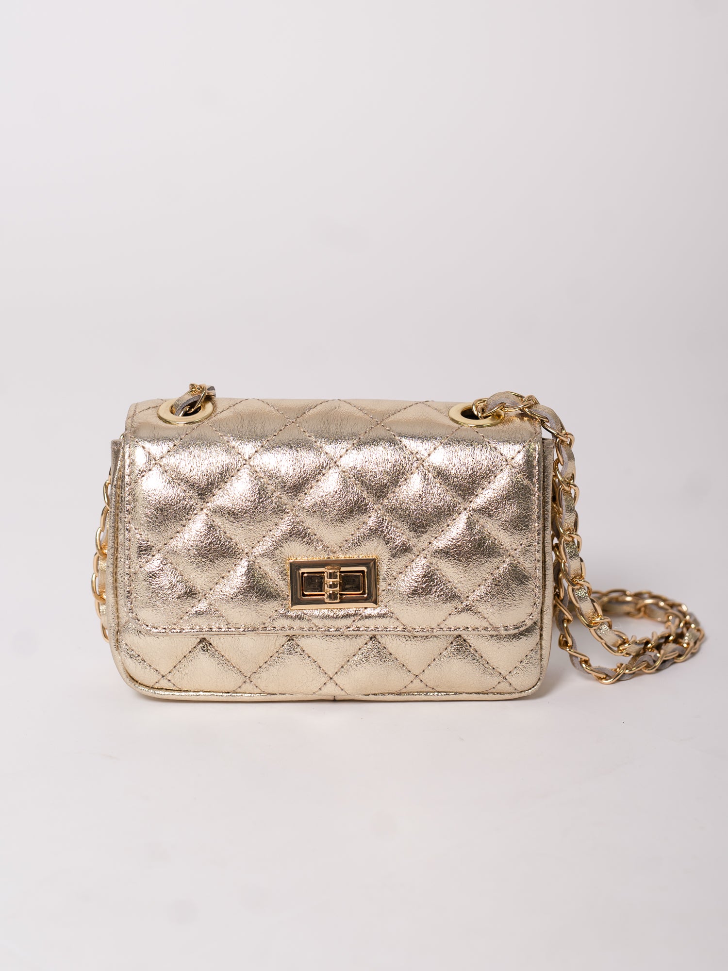 Pretty Gesteppte Tasche - Gold