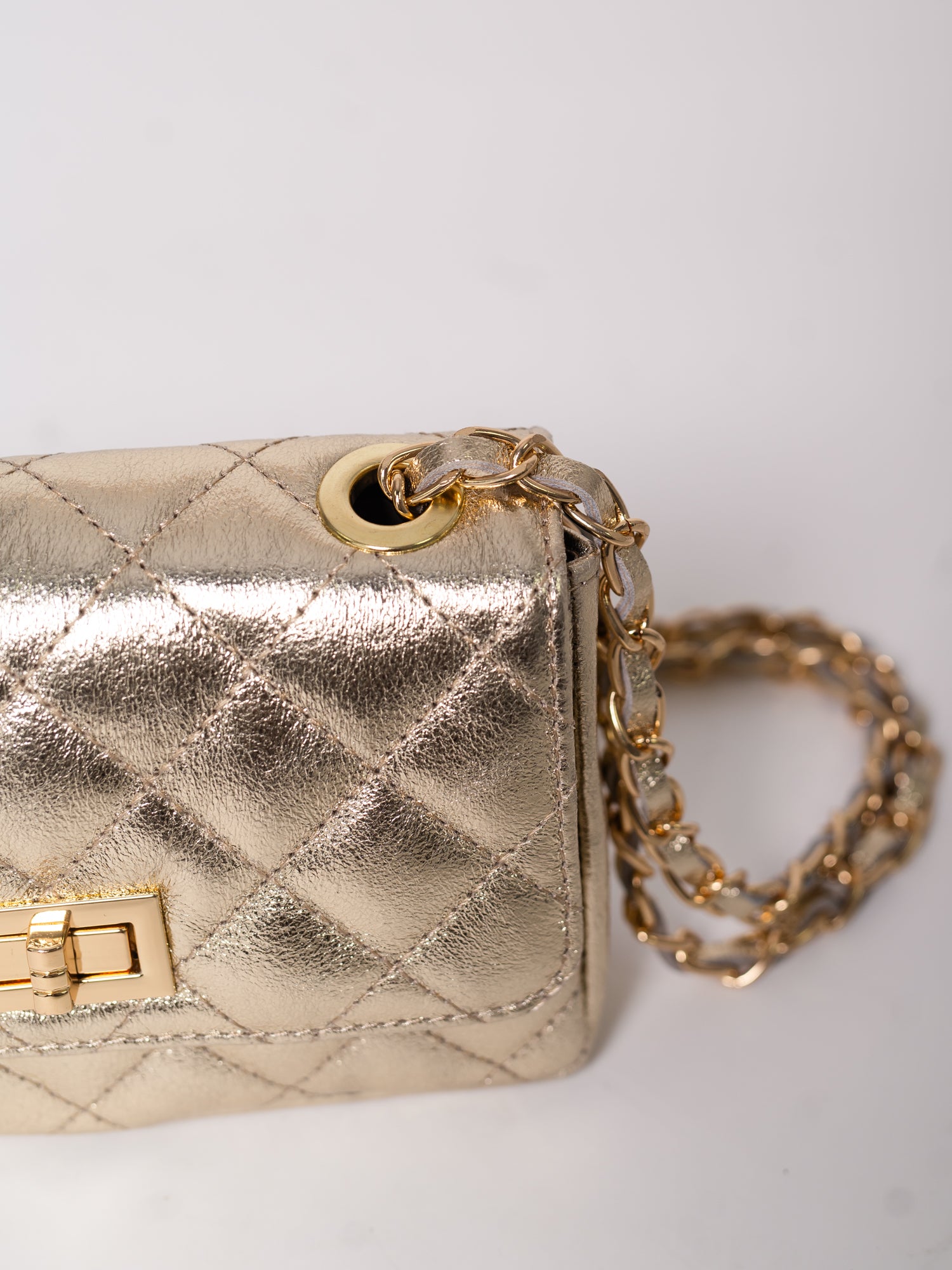 Pretty Gesteppte Tasche - Gold