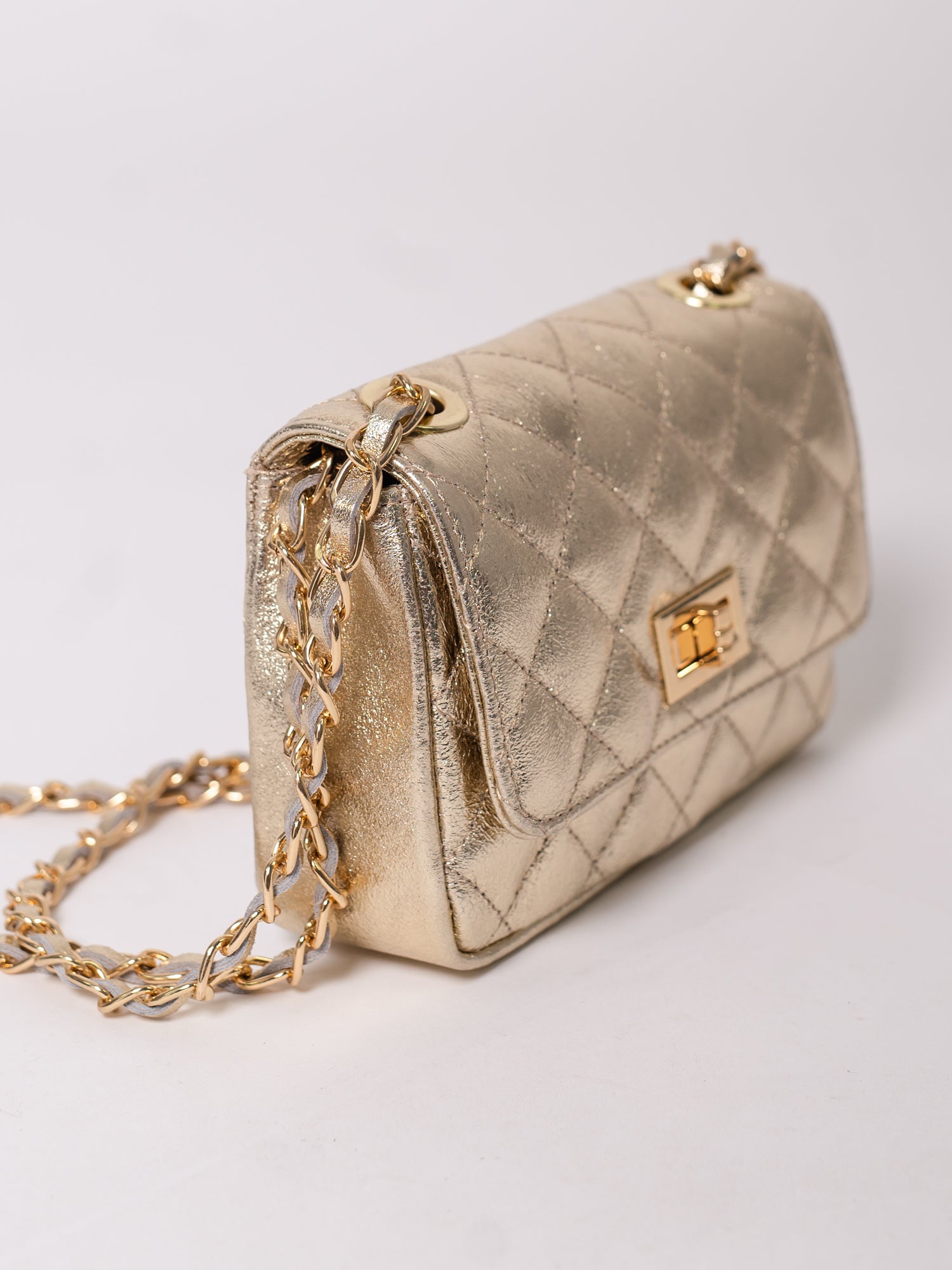 Pretty Gesteppte Tasche - Gold