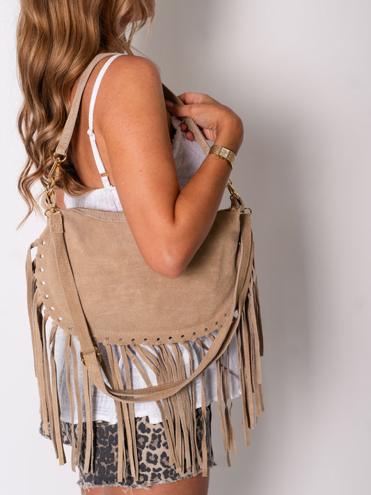 Sasa Fransen Bag - Taupe