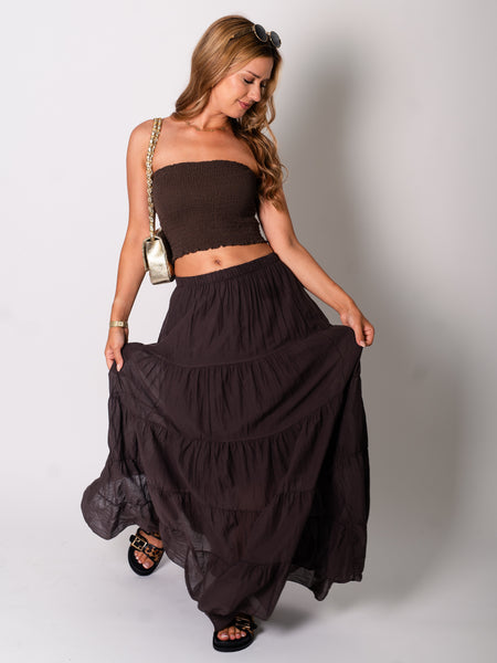 Nala Bandeau Top - Espresso