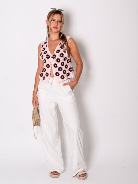 B-Ware 701. Linen Hose - Weiß S/M