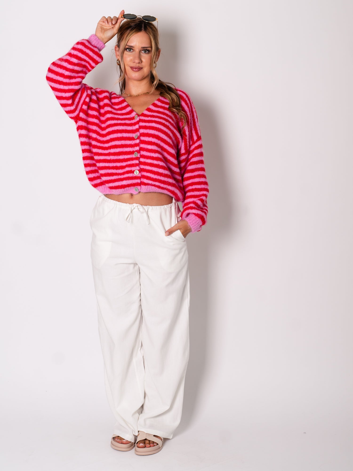 B-Ware 701. Linen Hose - Weiß S/M