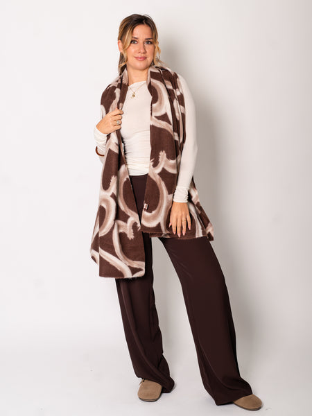 Soft Heart Schal - Braun