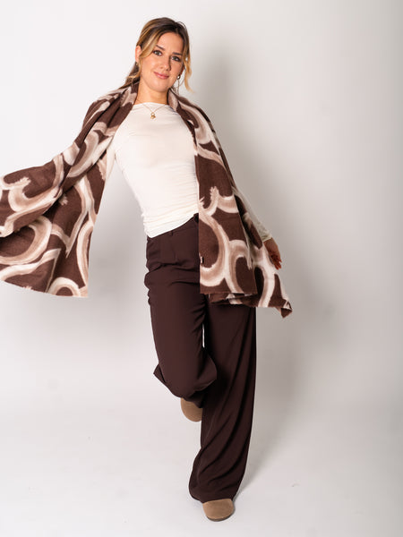 Soft Heart Schal - Braun