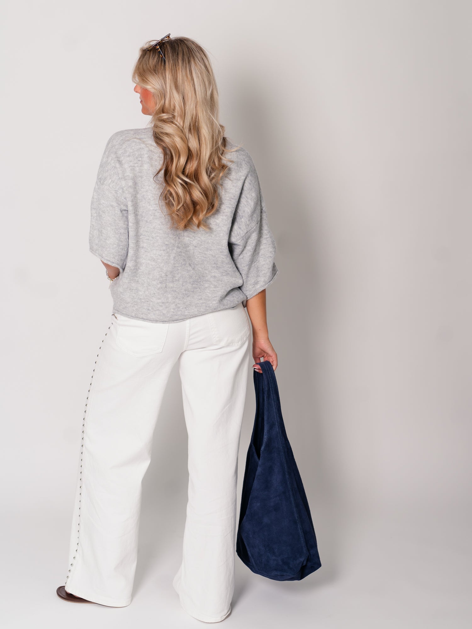 Christina Soft Strickjacke - Grau