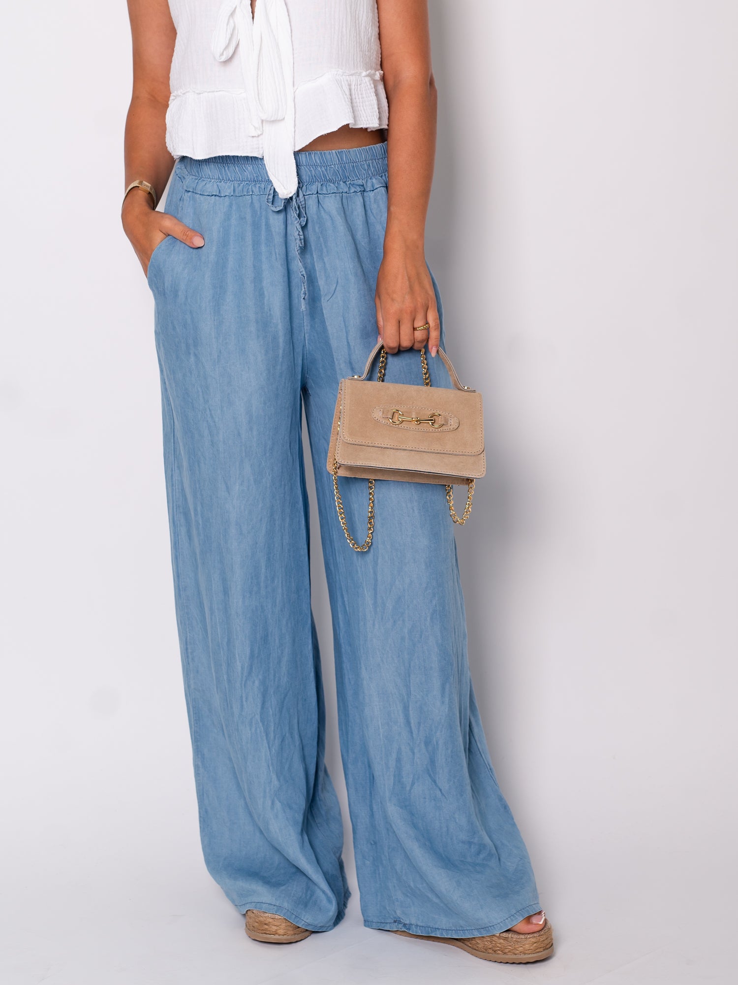 Liva Tencel Hose - Hellblau