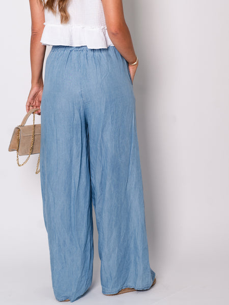 Liva Tencel Hose - Hellblau