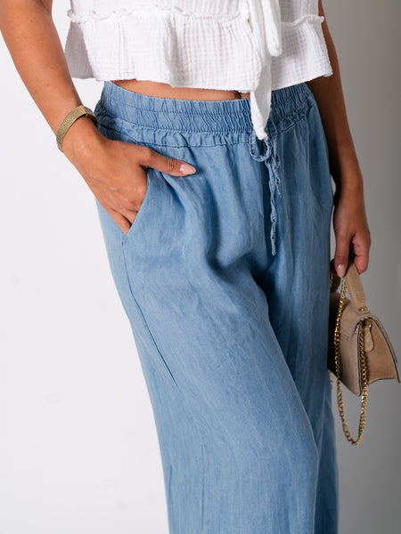 Liva Tencel Hose - Hellblau