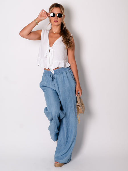 Liva Tencel Hose - Hellblau