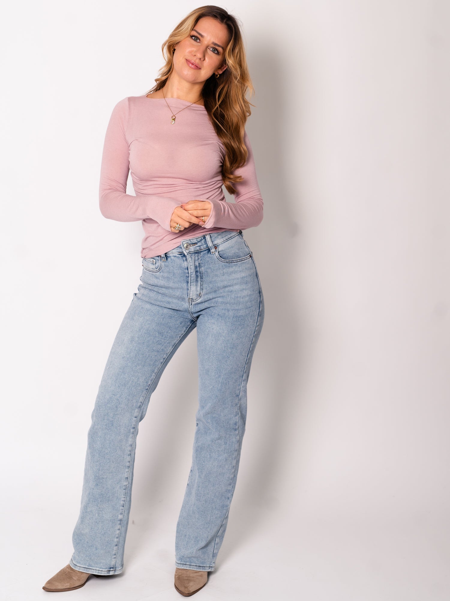 Cashmere Longsleeve - Altrosa