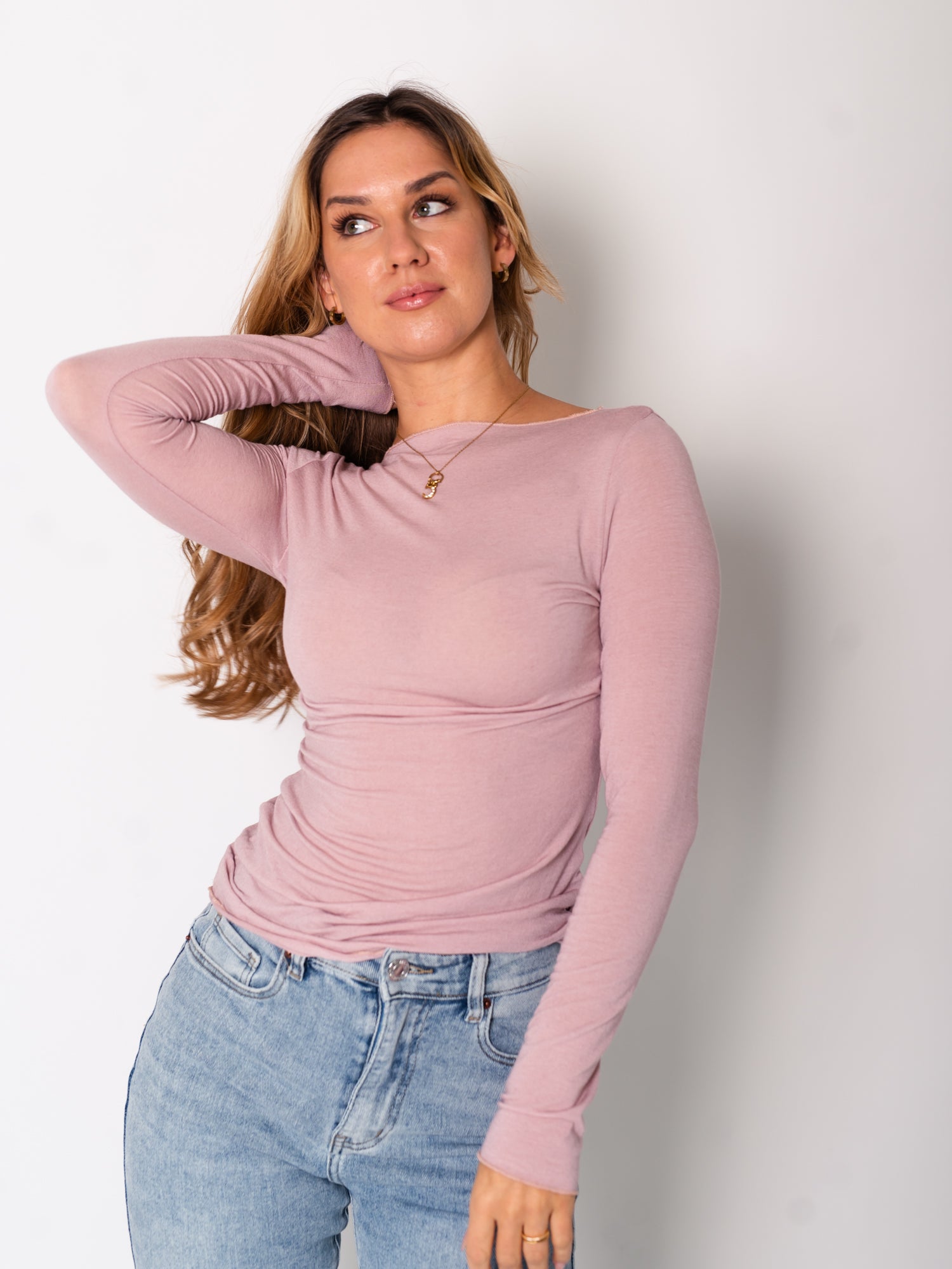Cashmere Longsleeve - Altrosa