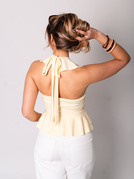 Summer Rüschen Top - Butteryellow