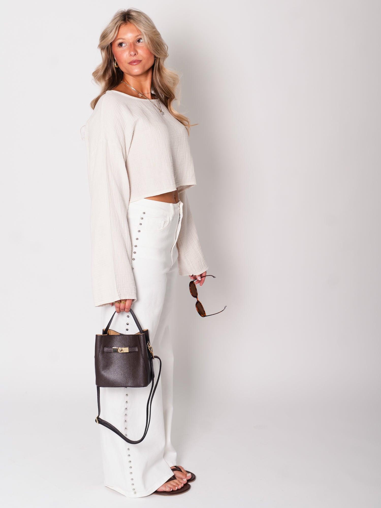 Cynthia Bucket Bag - Coffee