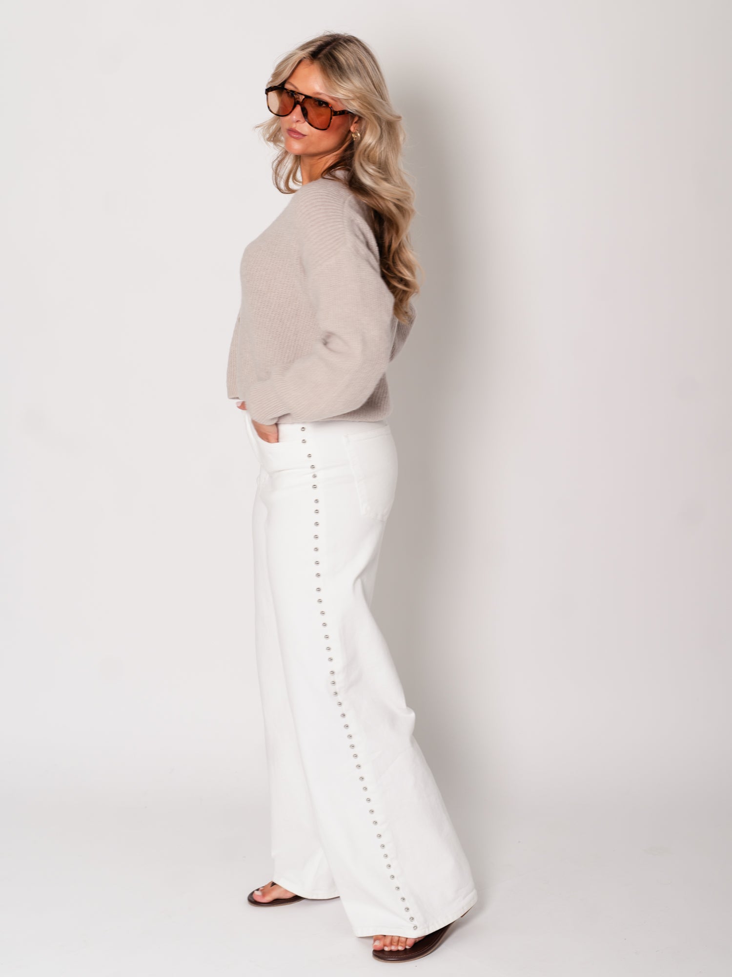NINA Strickjacke - Beige