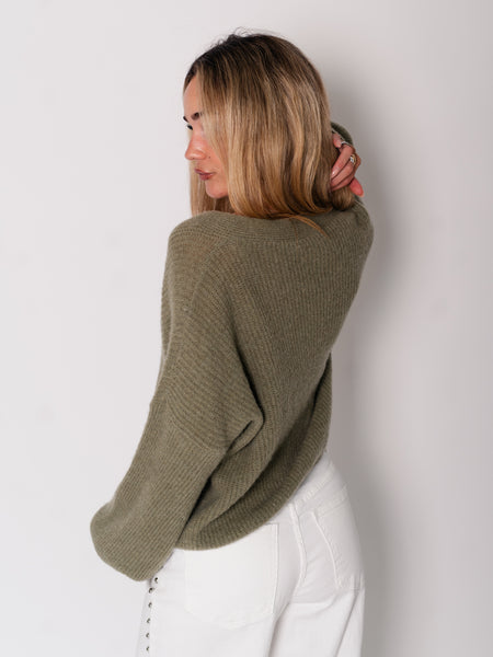 NINA Strickjacke - Khaki