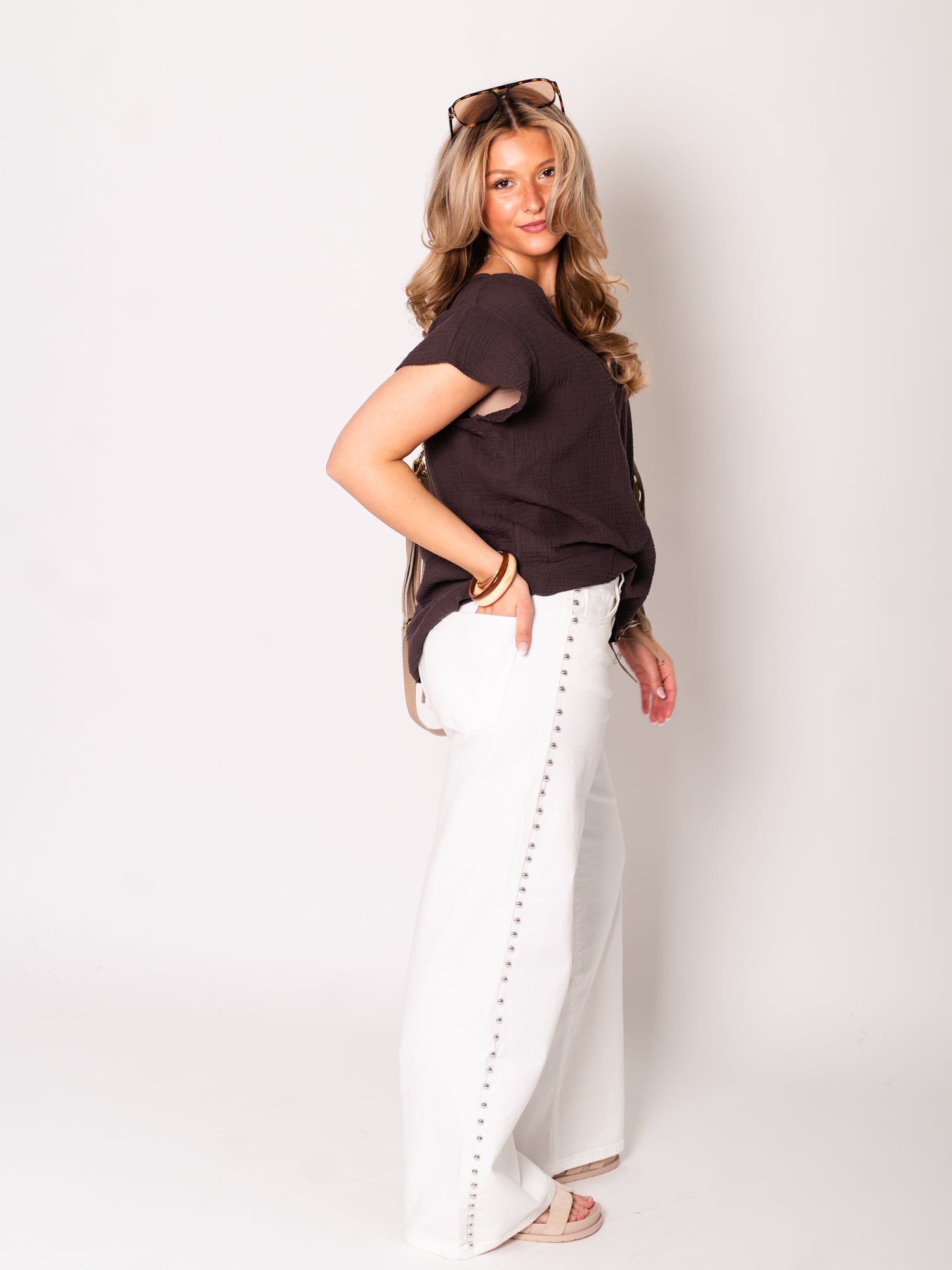 Stella Musselin Shirt - Espresso