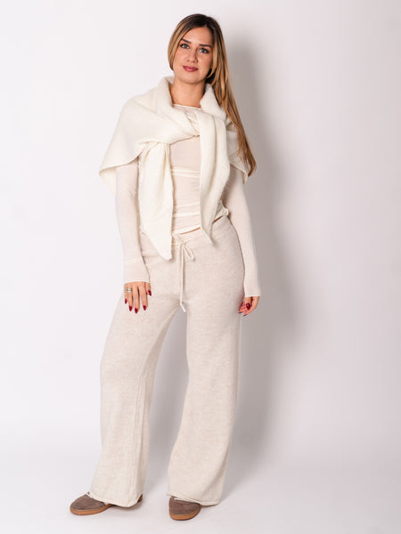 Layer Dreiecksschal - Creme