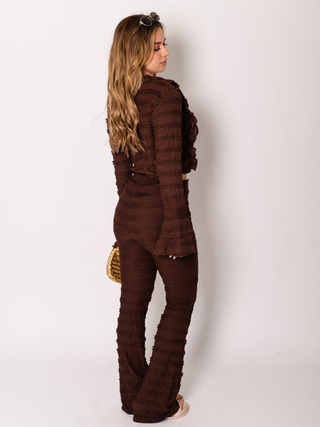 Carry Spitzen Hose - Espresso