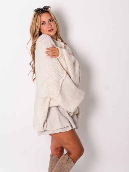 Danielle Strickjacke - Creme
