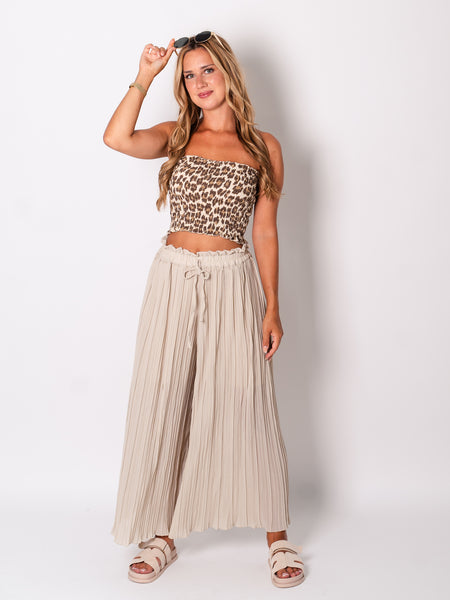 Nala Bandeau Top - Leo/Beige