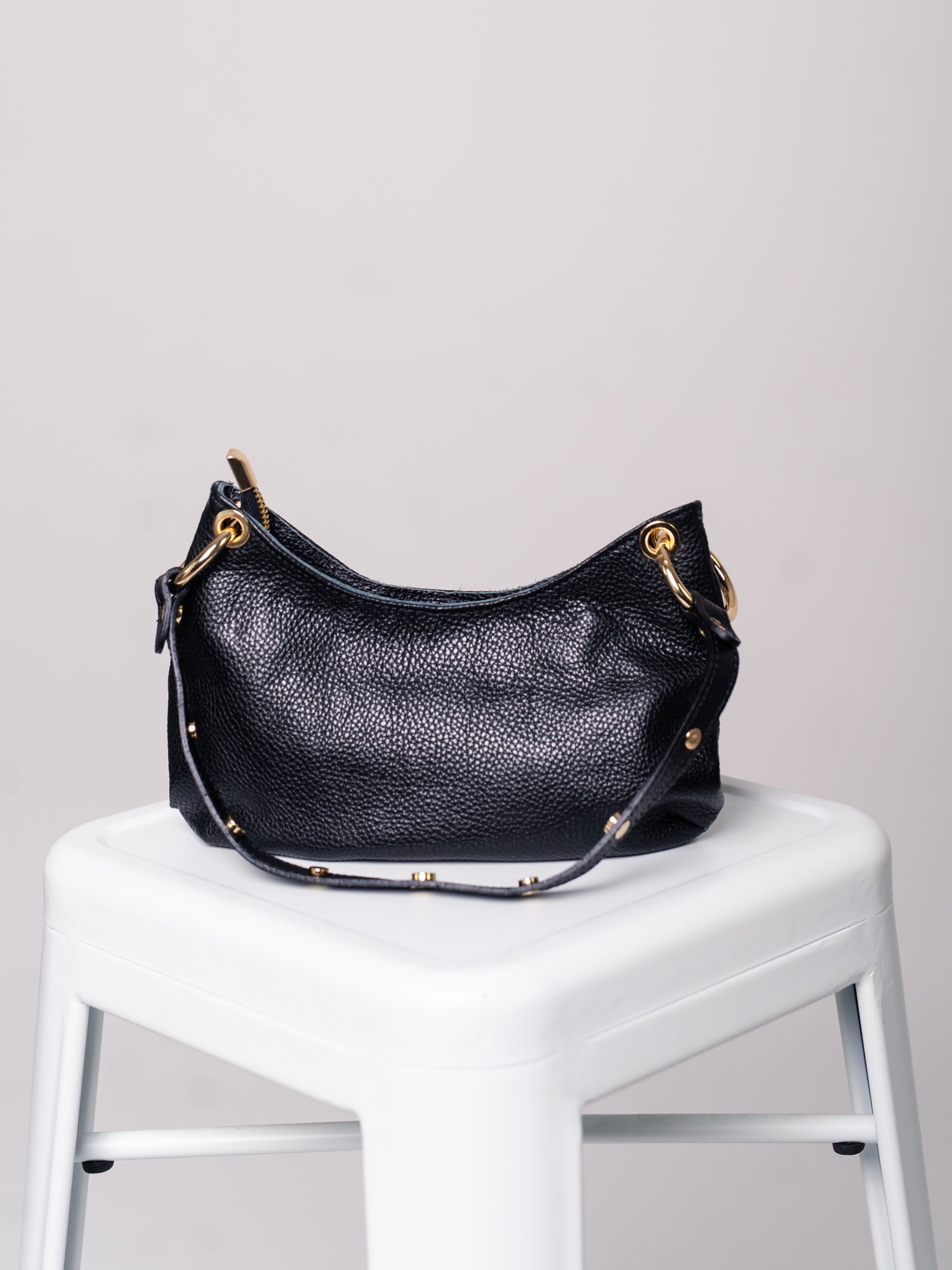 Talina Nieten Tasche - Schwarz