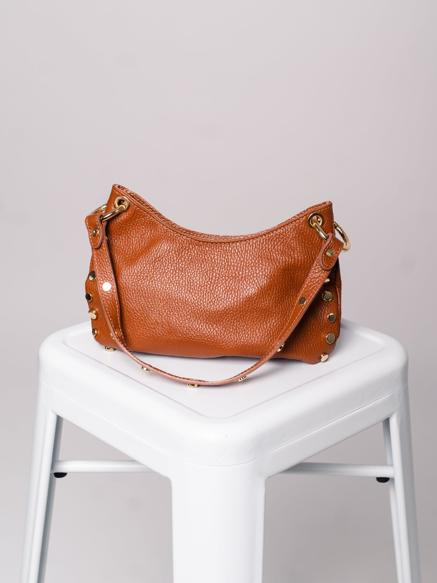 Talina Nieten Tasche - Braun