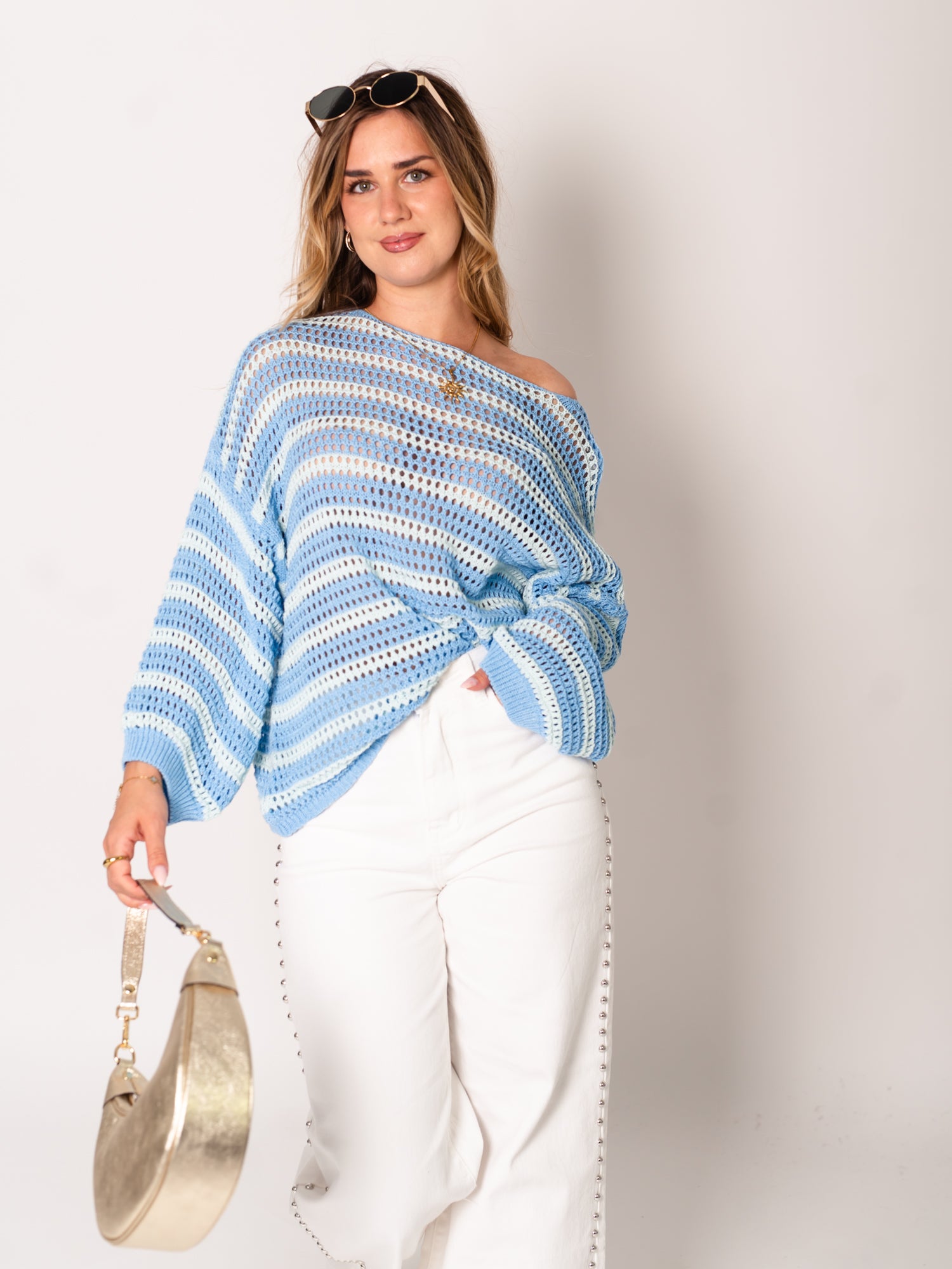 Birdy Strick Pullover - Blau